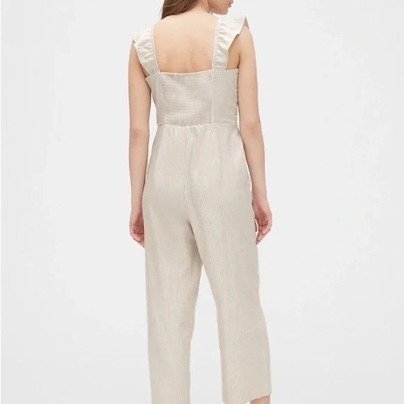 Striped Ruffle Jumpsuit - Picture 3 of 8